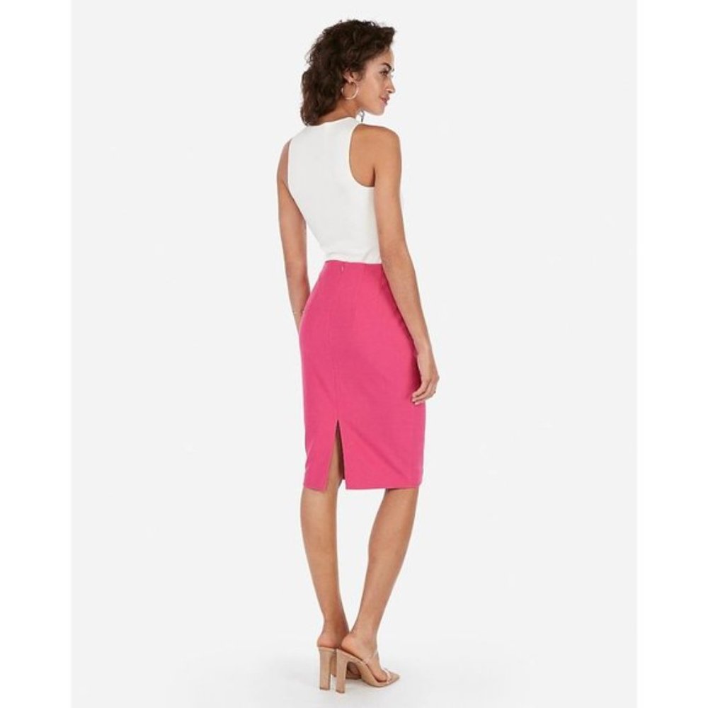 Express High Waisted Clean Pencil Skirt  |  Pink |  Size 00 |  NWT